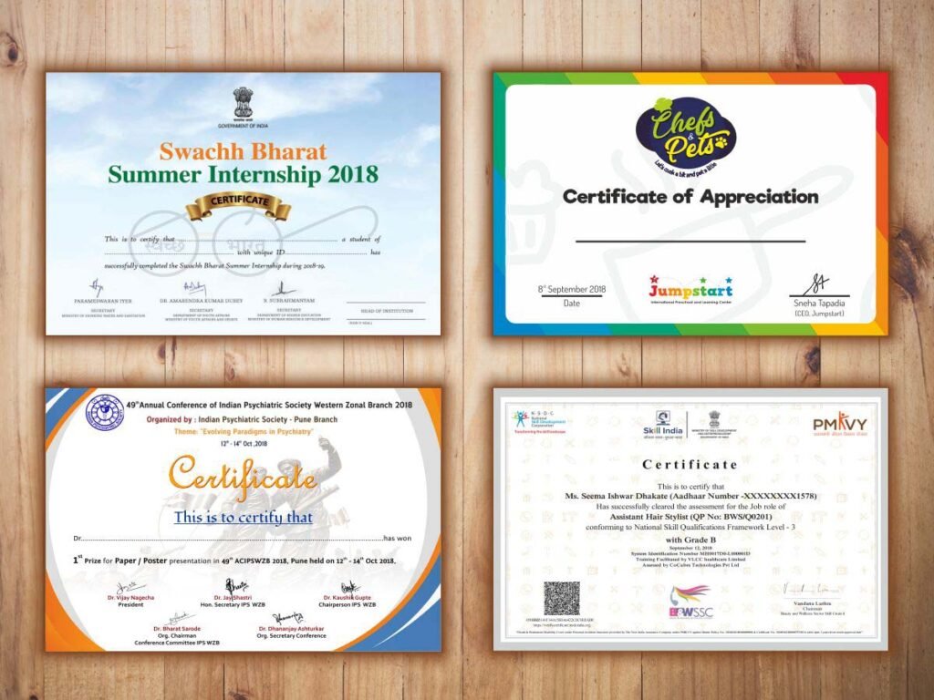 Certificate Printing Preston