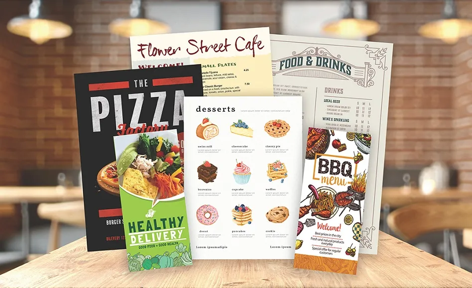 Menu Printing Preston