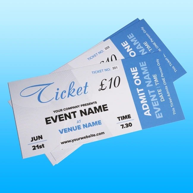 Tickets Printing Preston